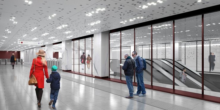 Утвержден дизайн новой станции метро «Стромынка»