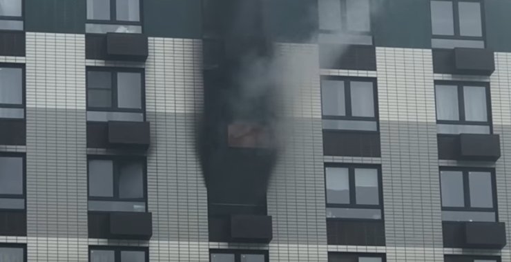 В ЖК «Варшавское шоссе 141» произошел пожар