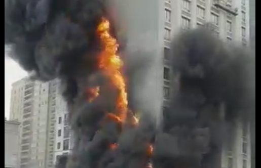 В Екатеринбурге произошел пожар в ЖК «Квартал Федерация»