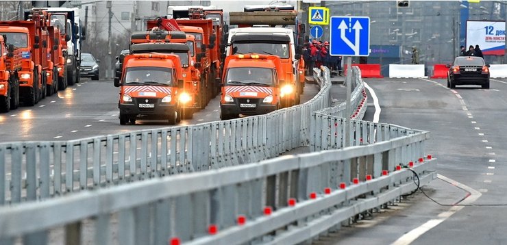 В Москве с начала года построено более 100 км дорог