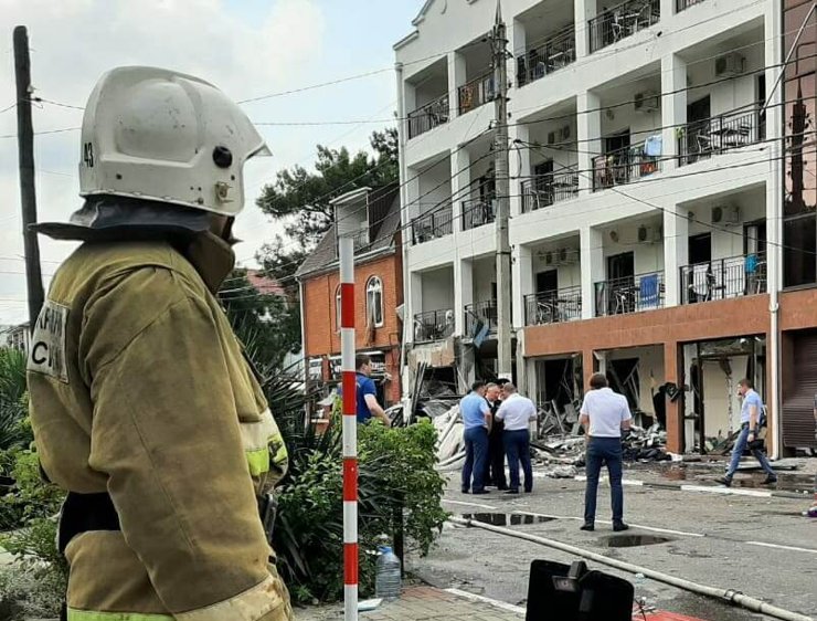 В гостинице в Геленджике произошел взрыв газа
