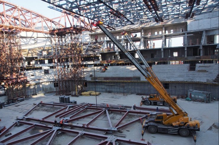 К строительству ледового дворца спорта в Новосибирске привлекли осужденных