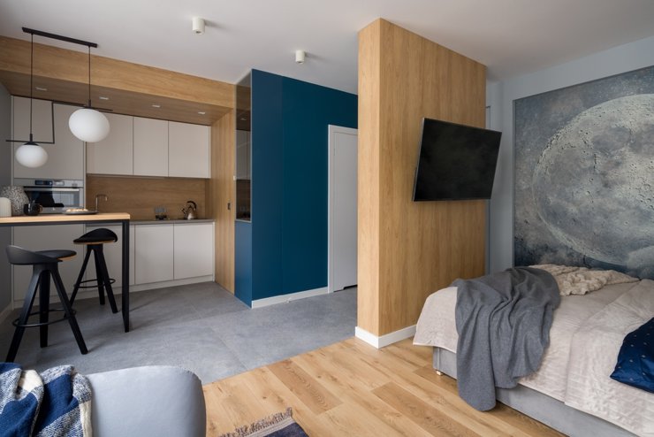 Шедевр на 46 квадратных метрах – дизайн маленькой двухкомнатной квартиры