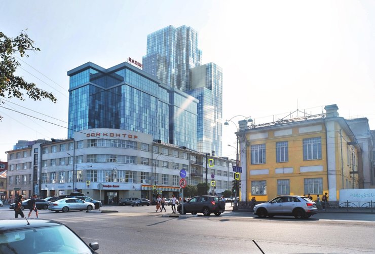 В Екатеринбурге за Домом контор построят 30-этажный апарт-отель