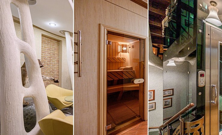 В Новосибирске продают квартиру с сауной, лифтом и чучелом рыси