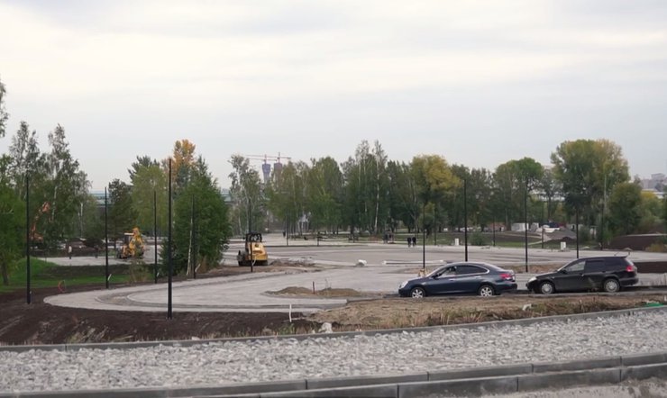 Мэр Новосибирска рассказал, когда будет сдан парк у нового ЛДС