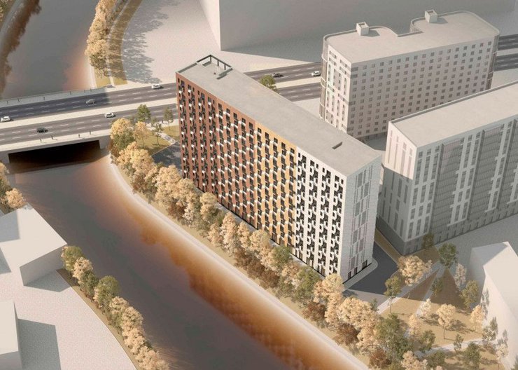 На берегу Охты вместо гостиницы построят сервисные апарты