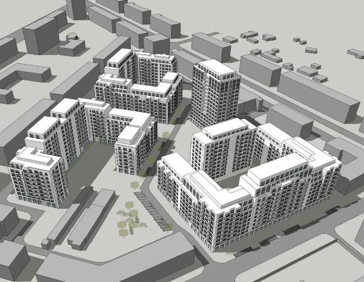 Участок под КРТ на Уралмаше застроят среднеэтажным жильем