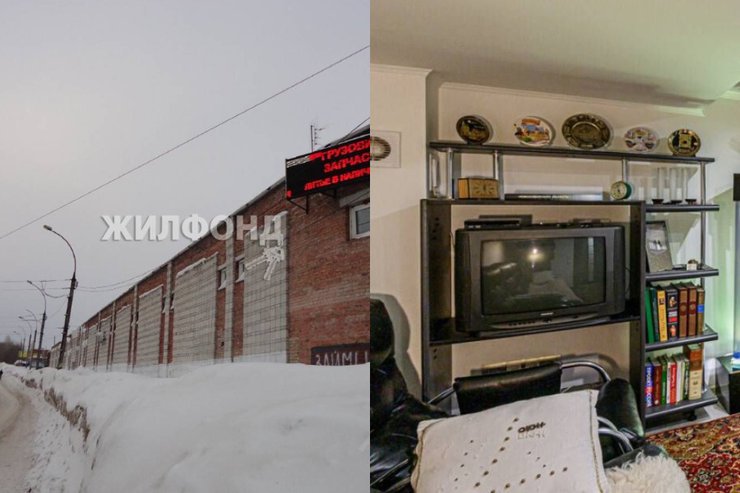 В Новосибирске выставили на продажу трехуровневый жилой гараж