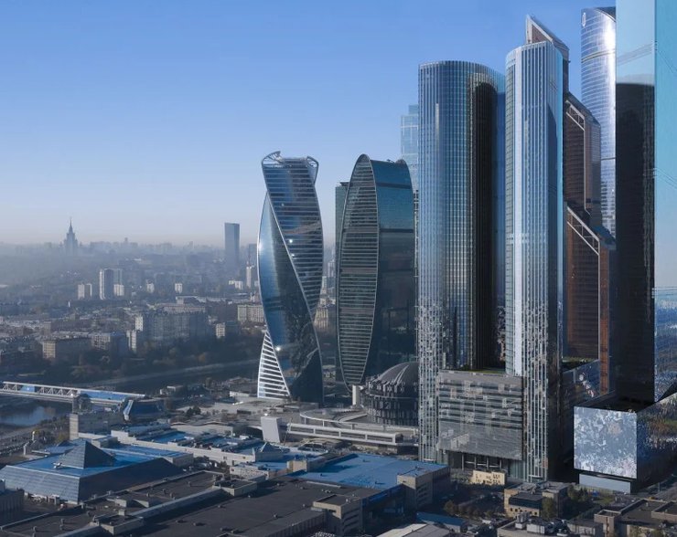 Небоскреб Moscow Towers достроили