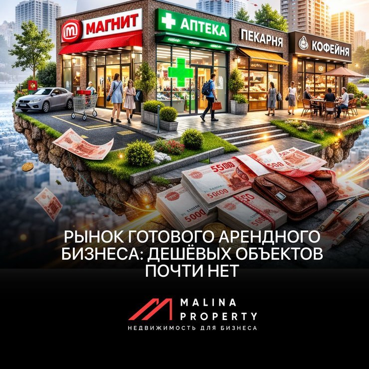 Рынок готового арендного бизнеса: дешёвых объектов почти нет