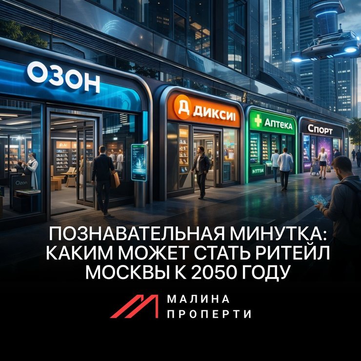 Познавательная минутка: каким может стать ритейл Москвы к 2050 году Познавательная минутка: каким может стать ритейл Москвы к 2050 году