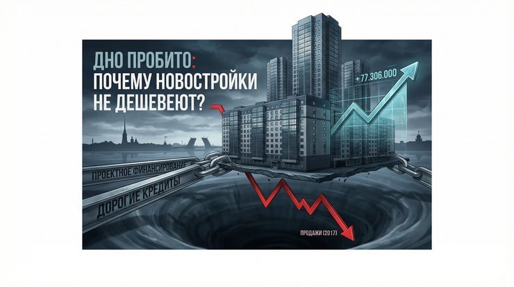 Дно пробито: почему рынок новостроек Петербурга рухнул до уровня 2017 года.
