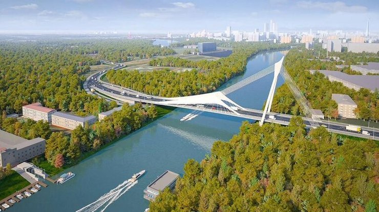 Мост-парус в Мневниковской пойме откроют в 2027 году