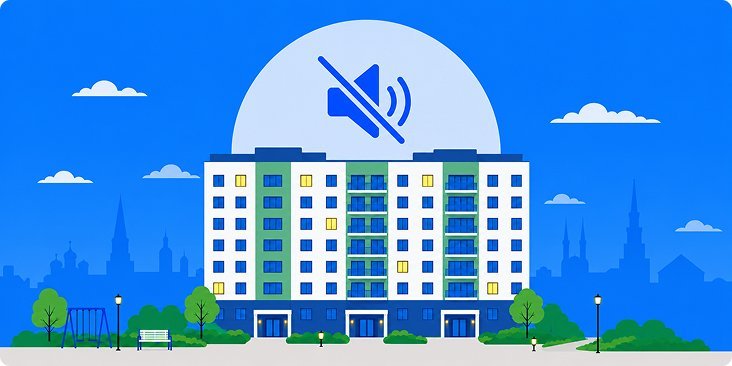 Закон о тишине в Казани в 2026 году: тихий час, шумные работы и штрафы