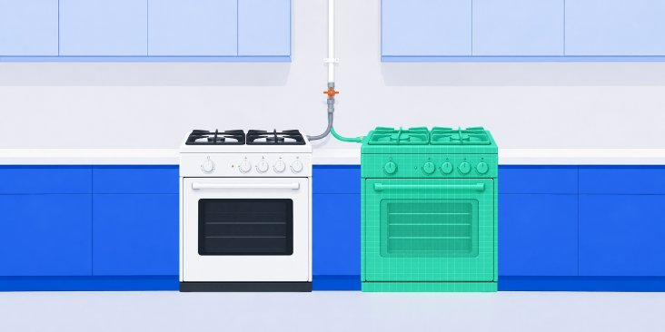 Перенос газовой плиты в квартире: что можно делать без согласования и что нельзя