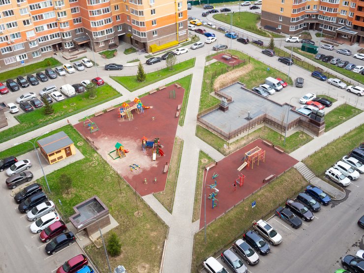 Квартира на первом этаже в новостройке