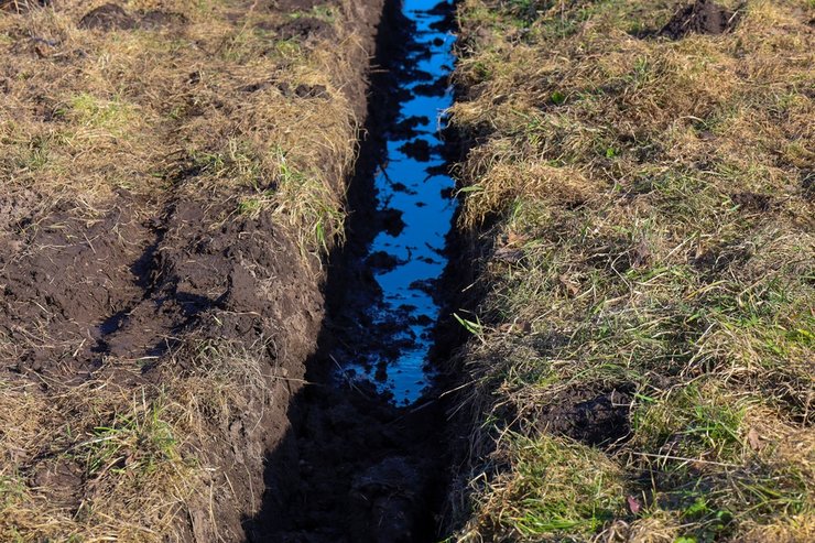 «затопило участок»
